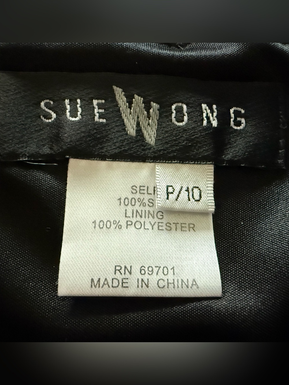 Sue Wong Vintage Silk Fairy Dress Floral Embroidered Beaded Small tagged 10P - Picture 13 of 14